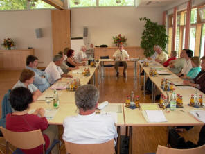 Wahl des Vorstands: Wolfgang Kurzer (StMF), Wolfgang Heißerer (StMI), Robert Kasseckert (StMLF), Sigbert Mantel (StMUK) und Hermann Reichle (StMI).