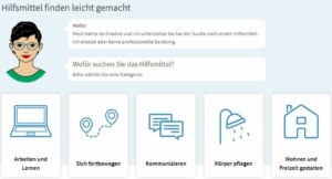 Bildmaske zum Öffnen des Lnks zum Hilfsmittelfinder