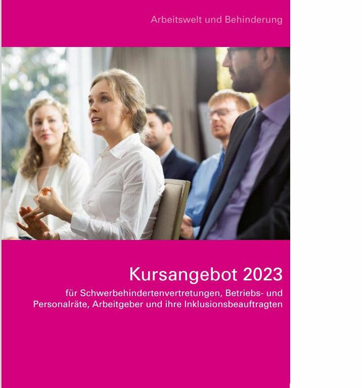 Kursangebot 2021 und 2022 des Inklusionmsamtes