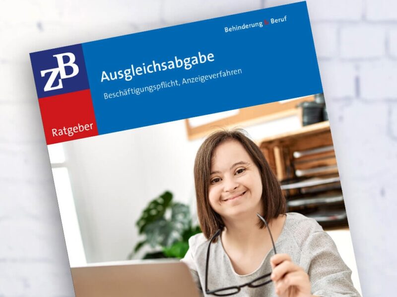 Titelbild Broschüre Ausgleichsabgabe des BIH